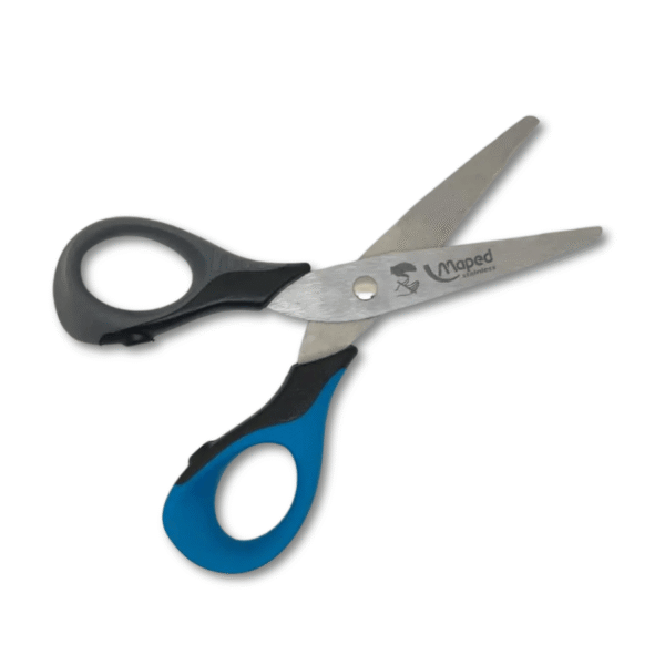 Kinderschere Sensoft 3D für Linkshänder von Maped (13 cm) in blau-grau - Image 2
