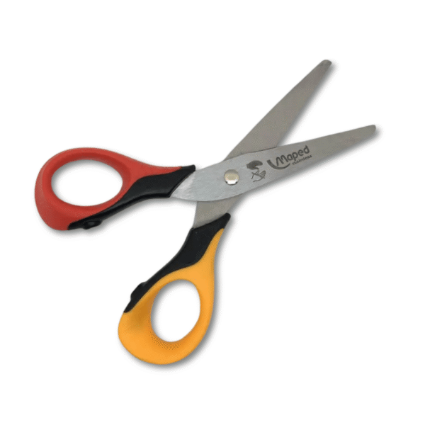 Kinderschere Sensoft 3D für Linkshänder von Maped (13 cm) in orange-rot - Image 2