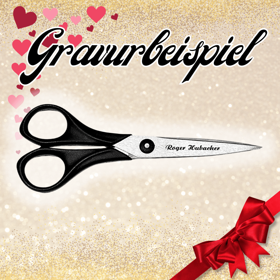 Bastelschere für Linkshänder von Paul (16.1 cm) in schwarz – Bild 4