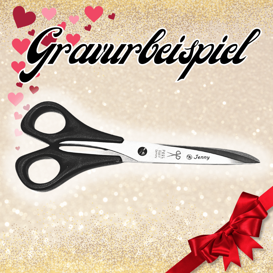 Handarbeitsschere für Linkshänder von Paul (16.1 cm) in schwarz – Bild 3