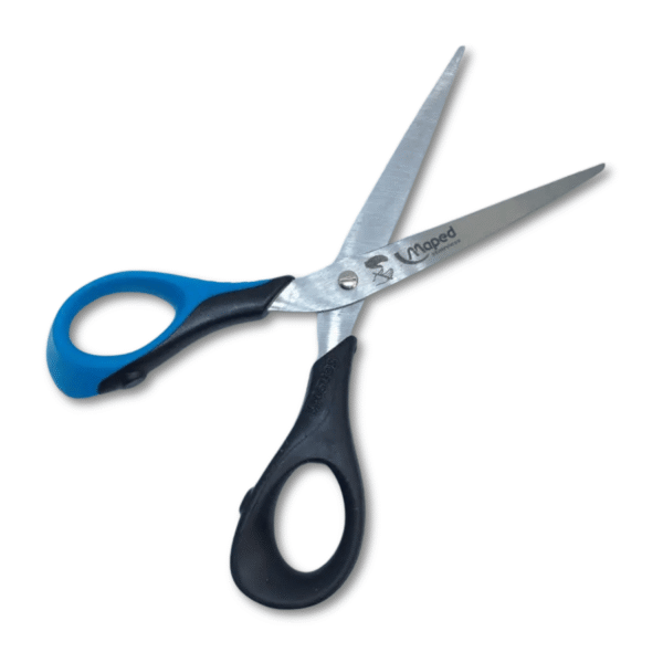 Kinderschere Sensoft 3D für Linkshänder von Maped (16 cm) in blau-schwarz – Bild 2