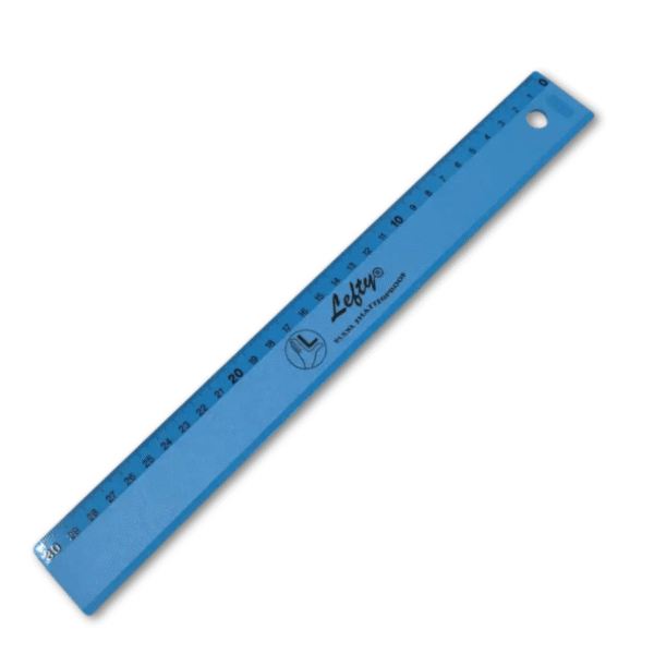 Massstab Lefty 30 cm für Linkshänder von KUM in blau