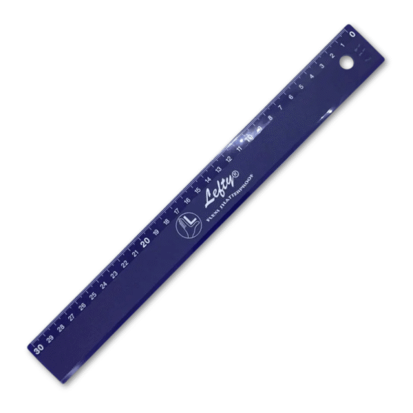Massstab Lefty 30 cm für Linkshänder von KUM in dunkelblau