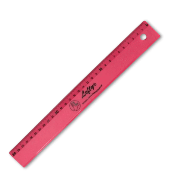 Massstab Lefty 30 cm für Linkshänder von KUM in pink