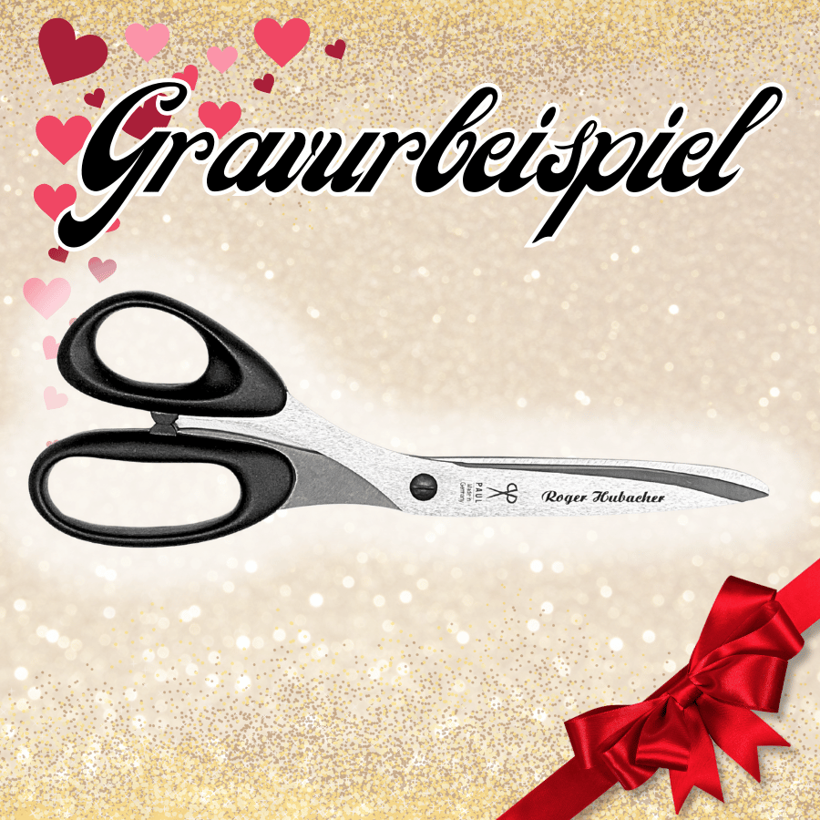 Stoffschere für Linkshänder von Paul (21.2 cm) in schwarz – Bild 4