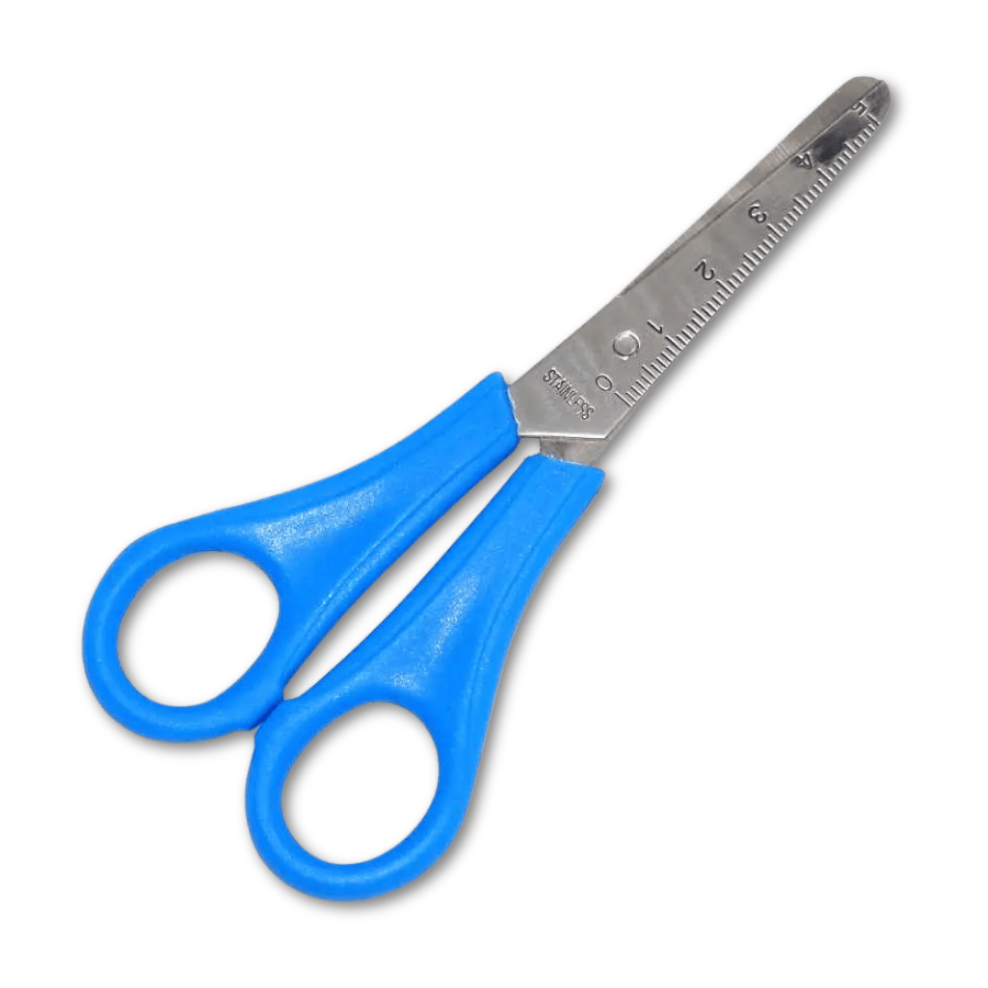 Schul- und Bastelschere Pop Cut lefty für Linkshänder von KUM (13 cm) in blau
