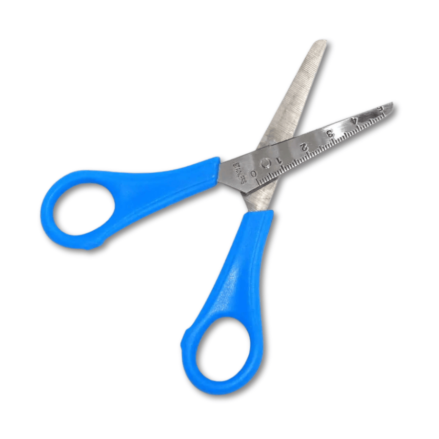 Schul- und Bastelschere Pop Cut lefty für Linkshänder von KUM (13 cm) in blau – Bild 2