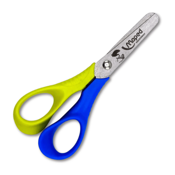 Kinderschere reflex 3D vivo von Maped für Linkshänder (11.5 cm) in blau-gelb