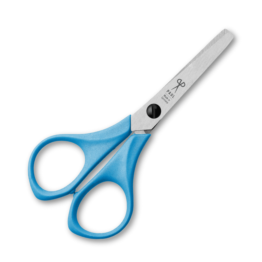 Kinderschere für Linkshänder von Paul (10.8 cm) in blau