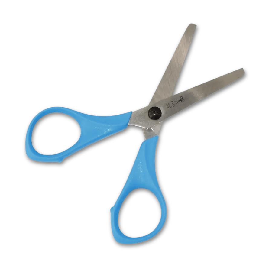 Kinderschere für Linkshänder von Paul (10.8 cm) in blau – Bild 2