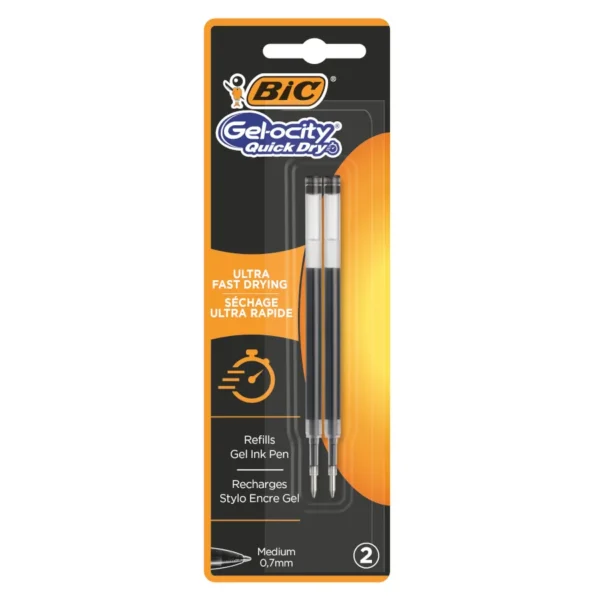 Ersatzmine für Gelroller Gel-ocity Quick Dry von Bic in schwarz